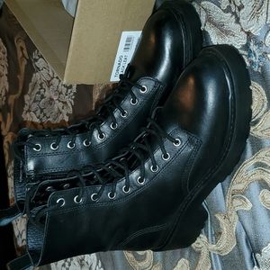 Steve Madden Black Combat Boots